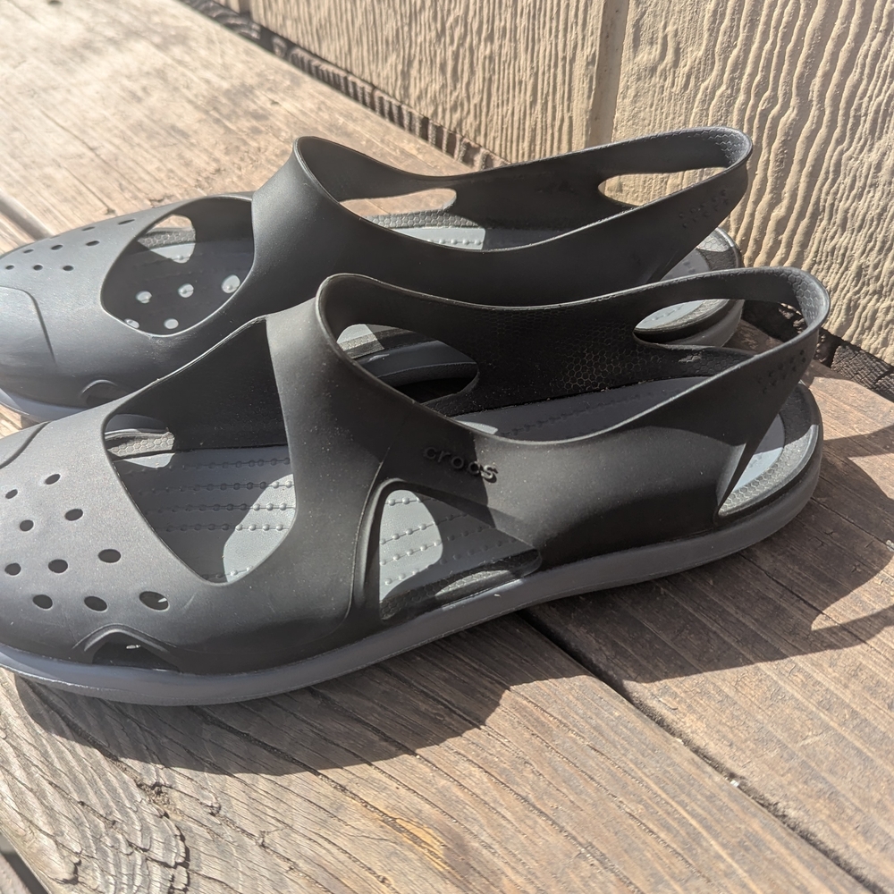 Black Crocs Sandals